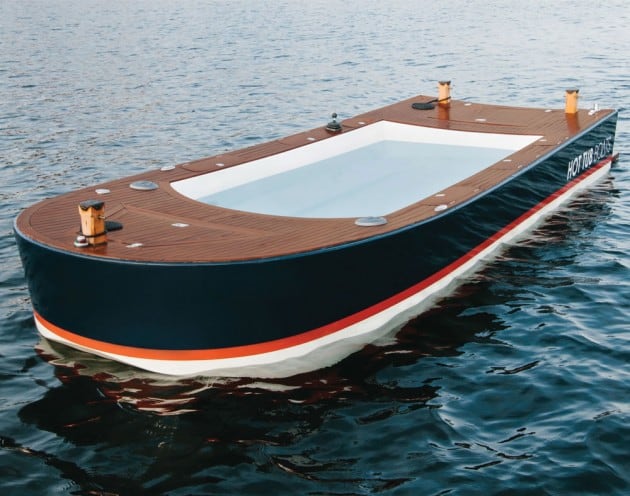 Barco eléctrico con bañera de hidromasaje - Barcos únicos